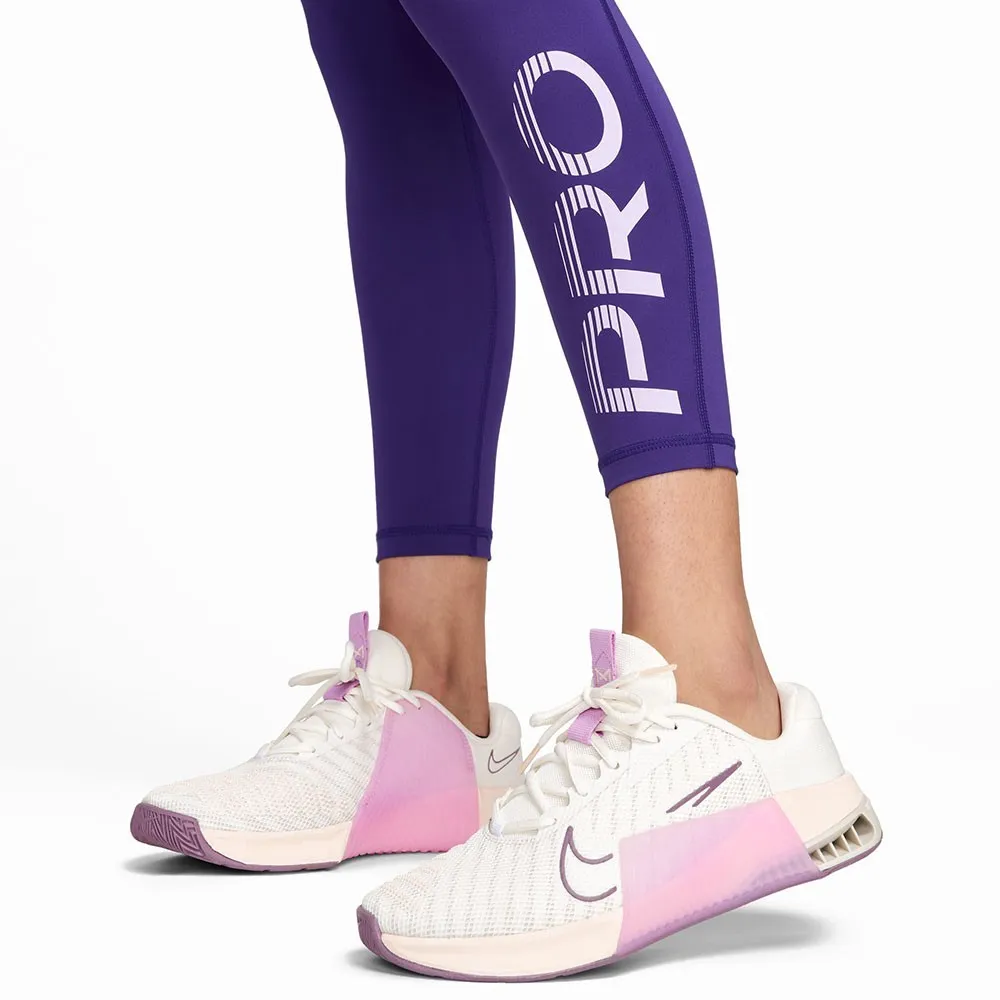 Nike Leggings Palestra Tight Train Pro Viola Donna