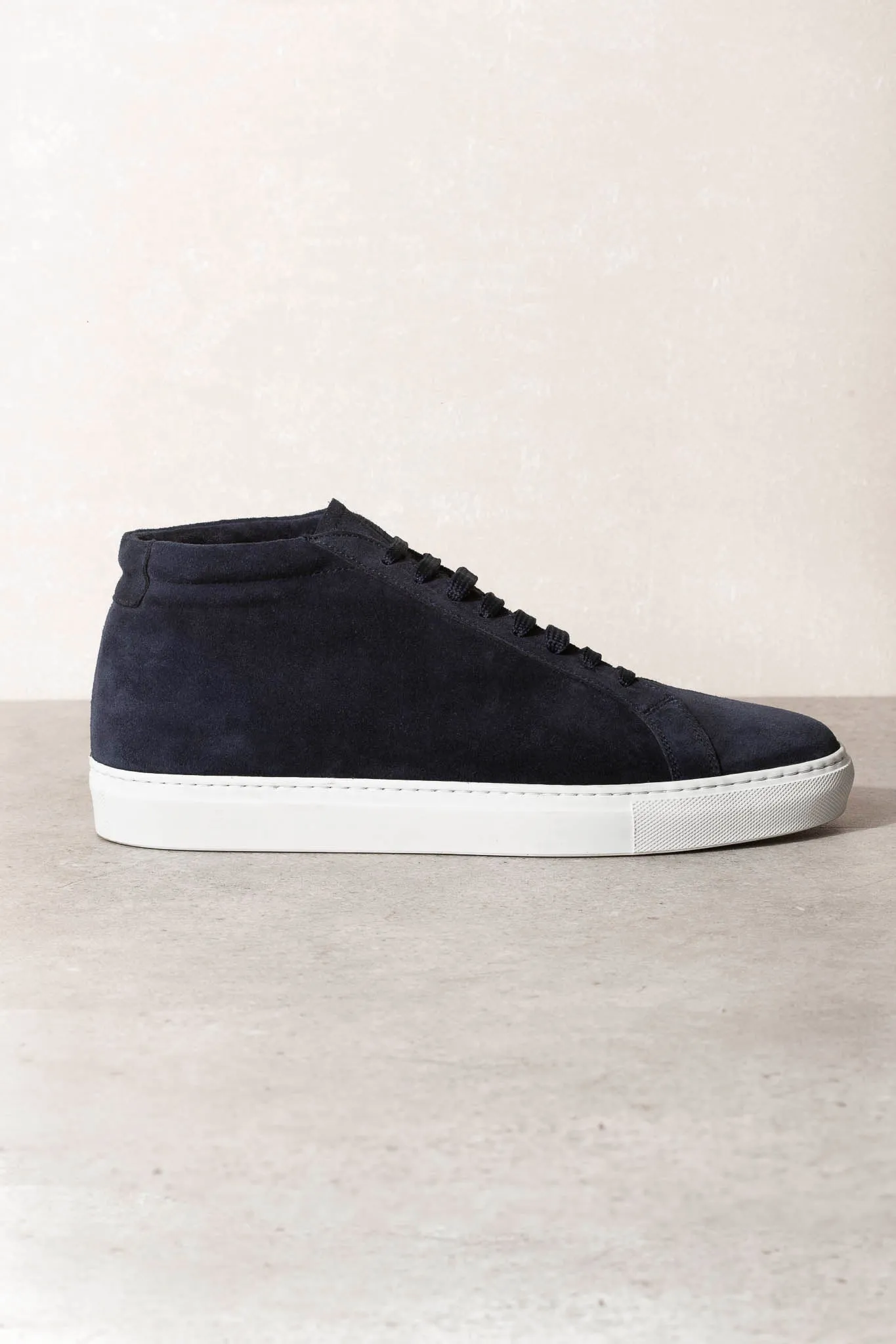 Sneakers Mid Top Blu - Made In Italy    